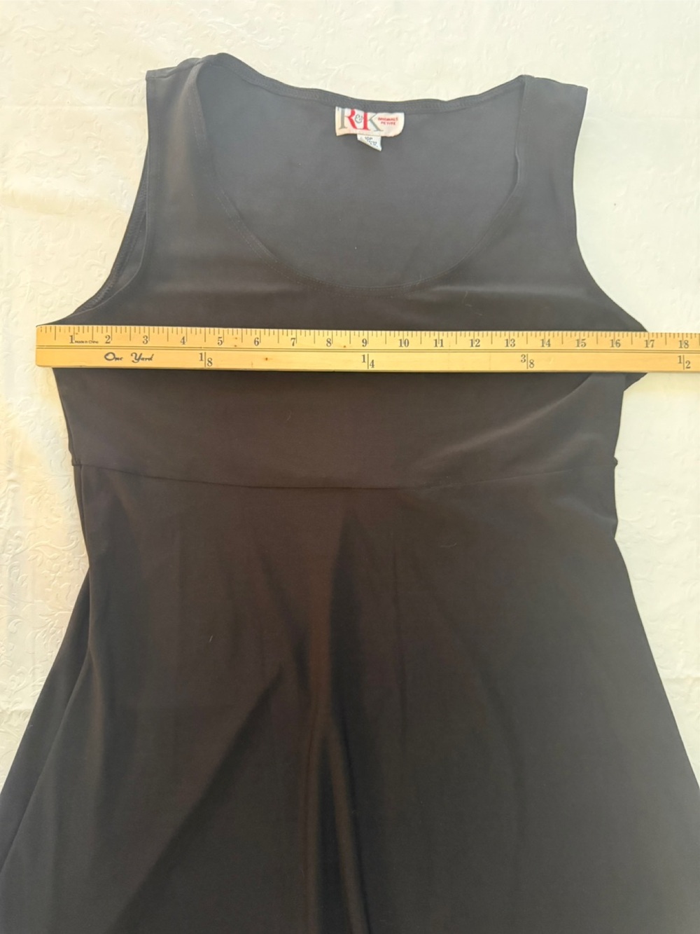 Sleeveless Black Midi Dress by R&K - Classic Everyday Fit. 10P - Picture 4 of 8
